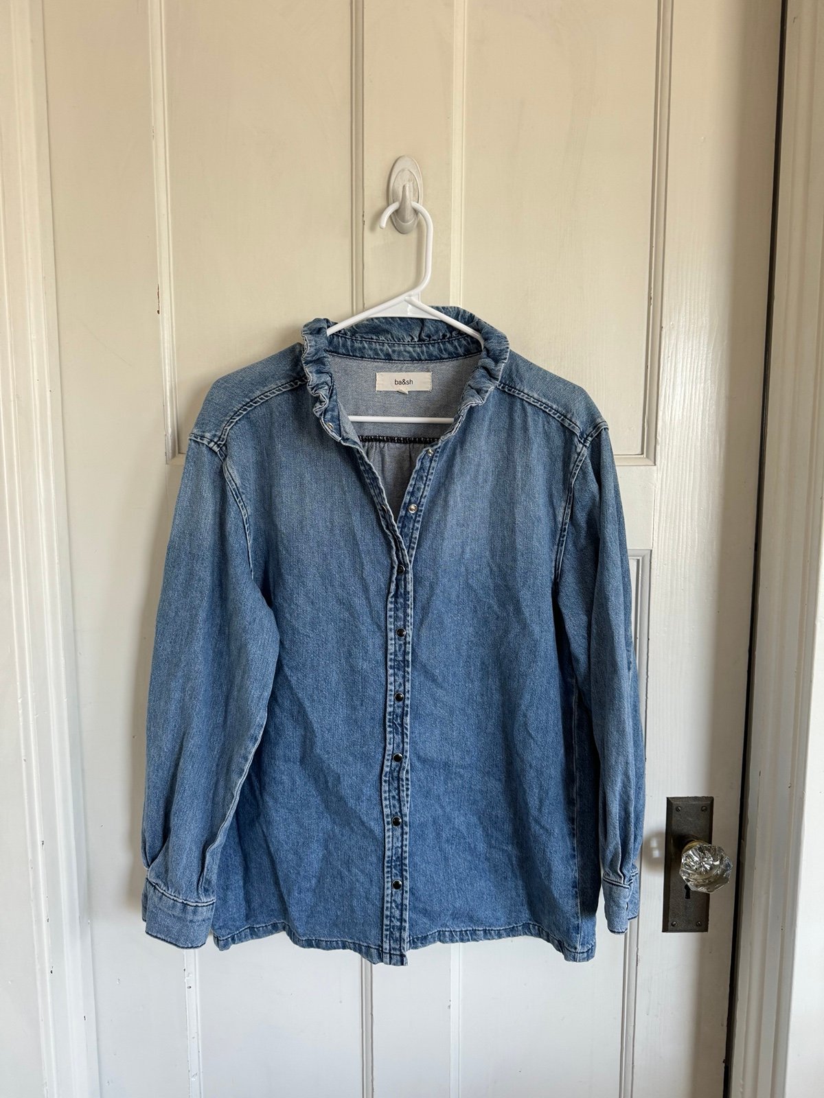 Ba&Sh denim Lady shirt size 2 (their medium).