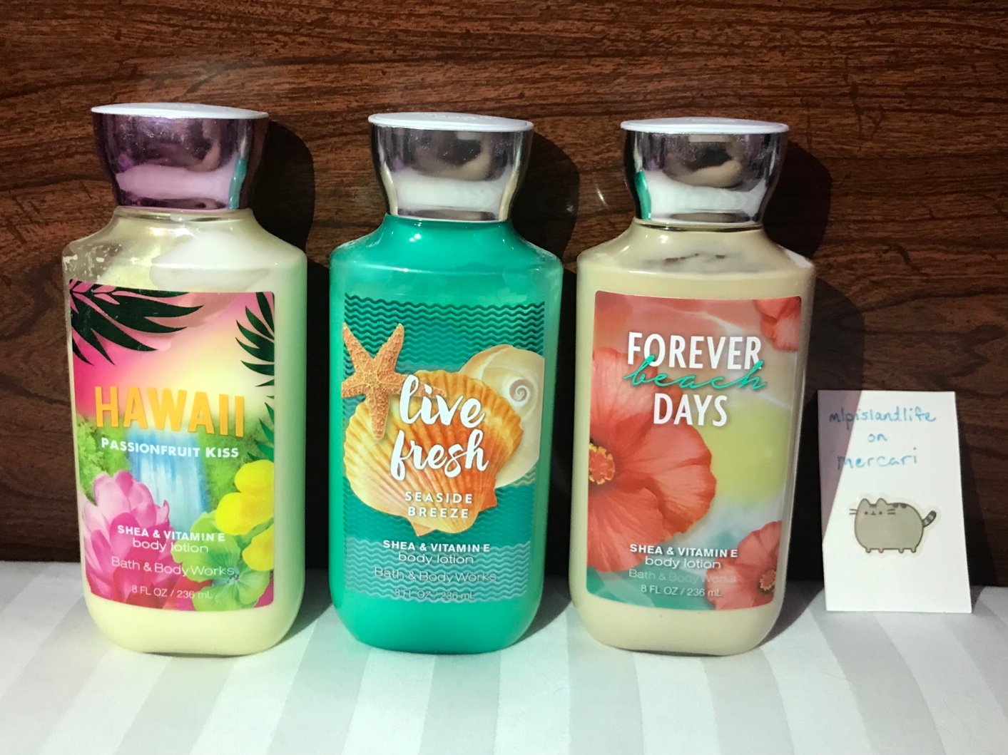 Bath and Body Works tropical scent lotion lot! 3 piece set!