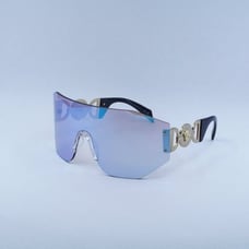 New Versace VE2258 1002MA Sunglasses - Pink Mirror Blue Frame