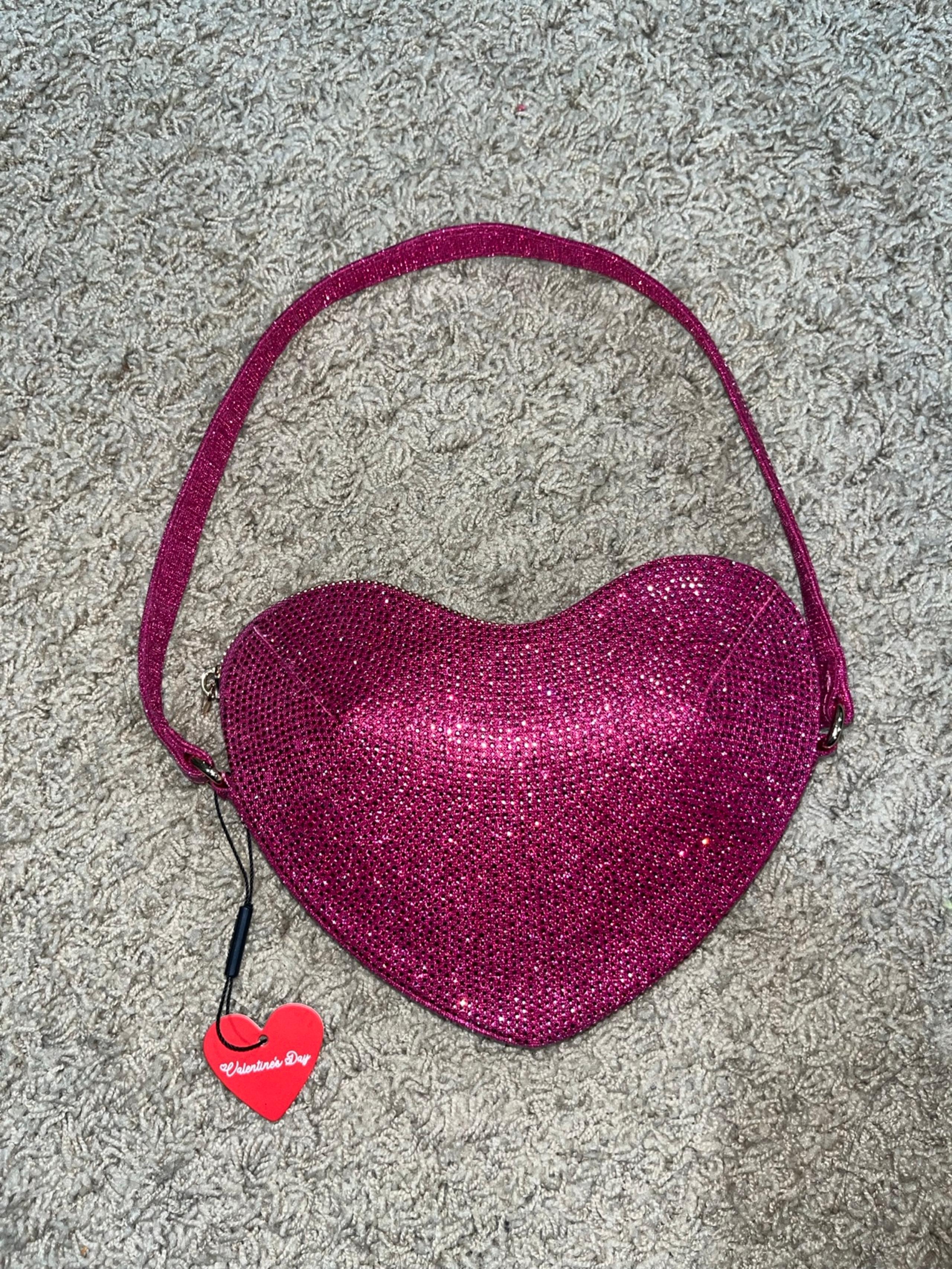Sparky pink heart purse