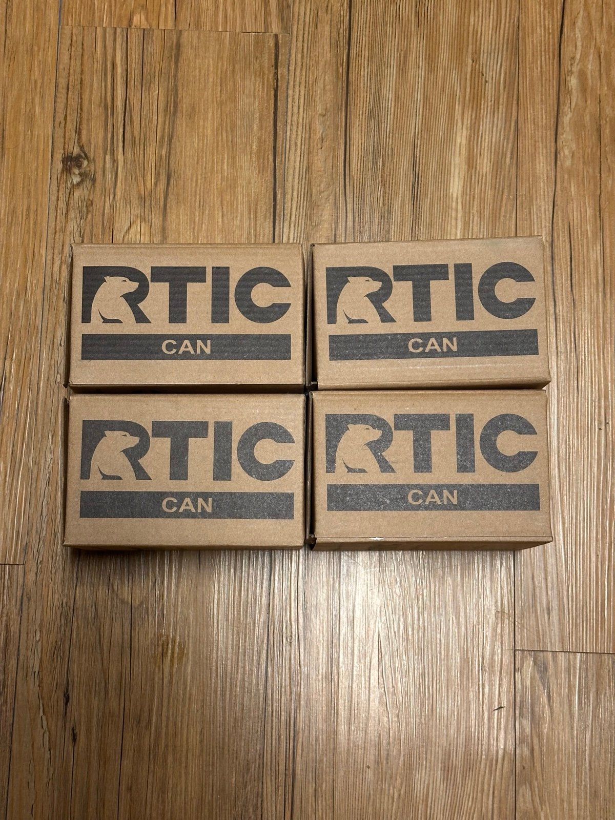 RTIC Insulated Stainless Steel Can Cooler Koozie Set Of 4 Fits 12oz Regular Cans