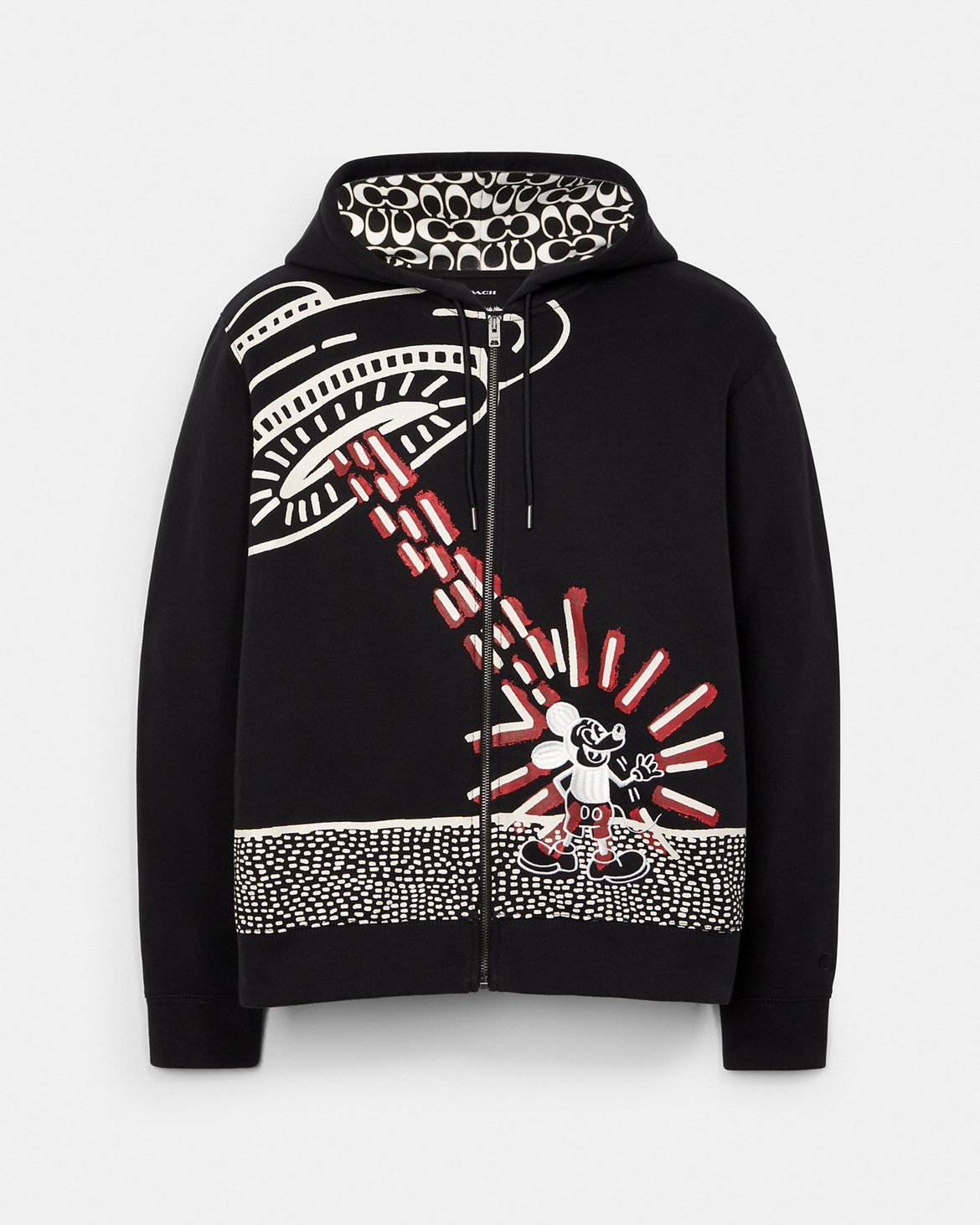 Coach Disney Mickey Mouse X Keith Haring Full Zip Sweatshirt