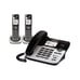 D3588-2 DECT 6.0 Expandable Corded/Cordless Phone with Answering System and Blue