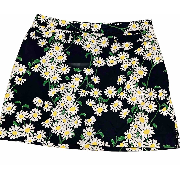 Ep Pro Ladies sz 18 Tennis Golf Pickleball skort stretch Floral Daisy Zipper
