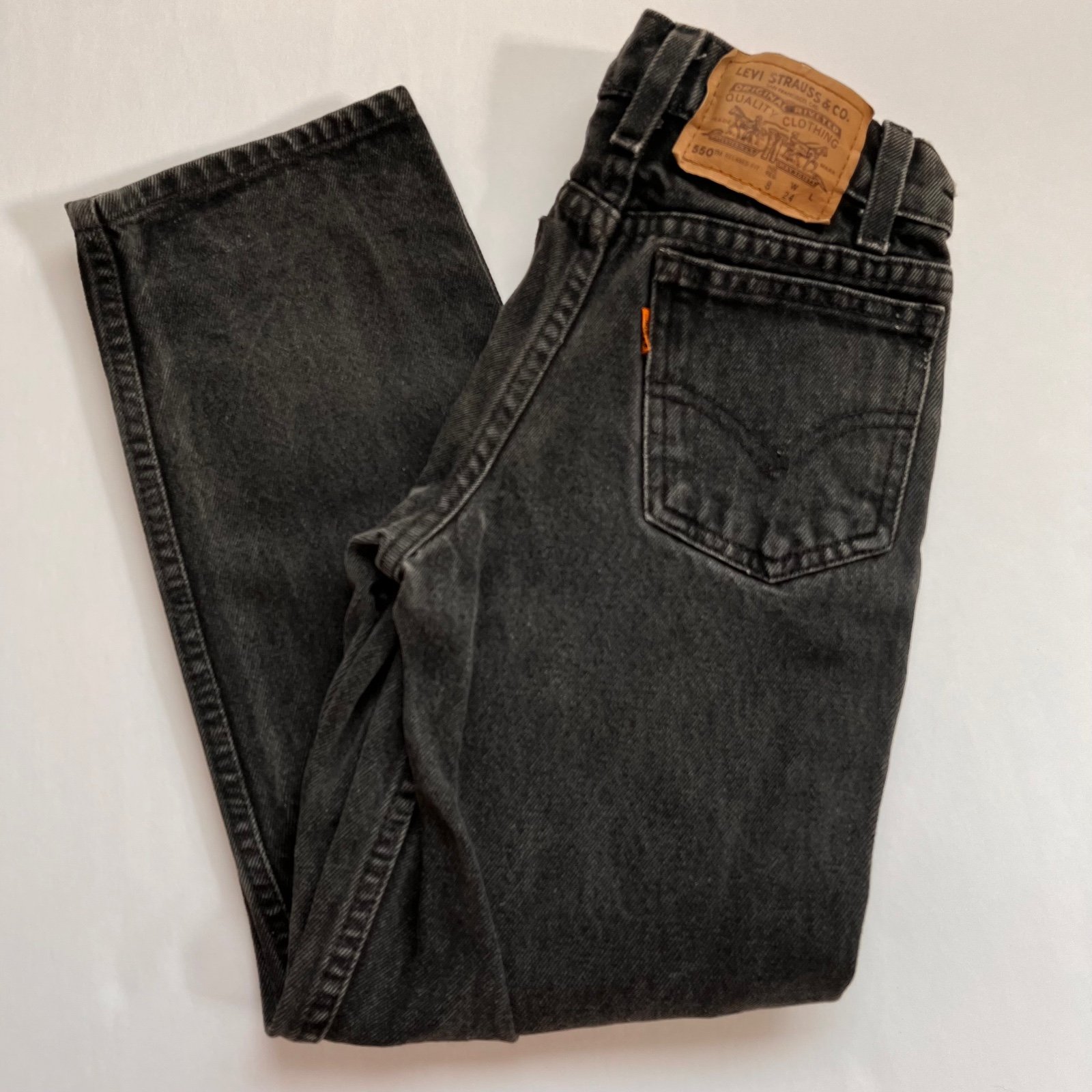 Vintage orange tab levi jeans