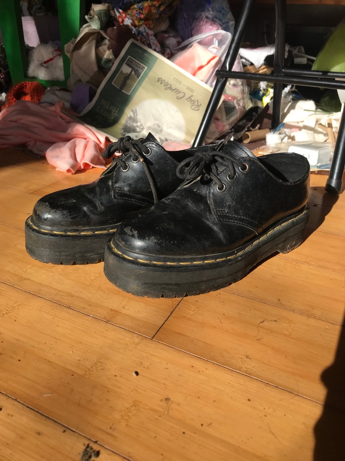 Doc marten platform loafers
