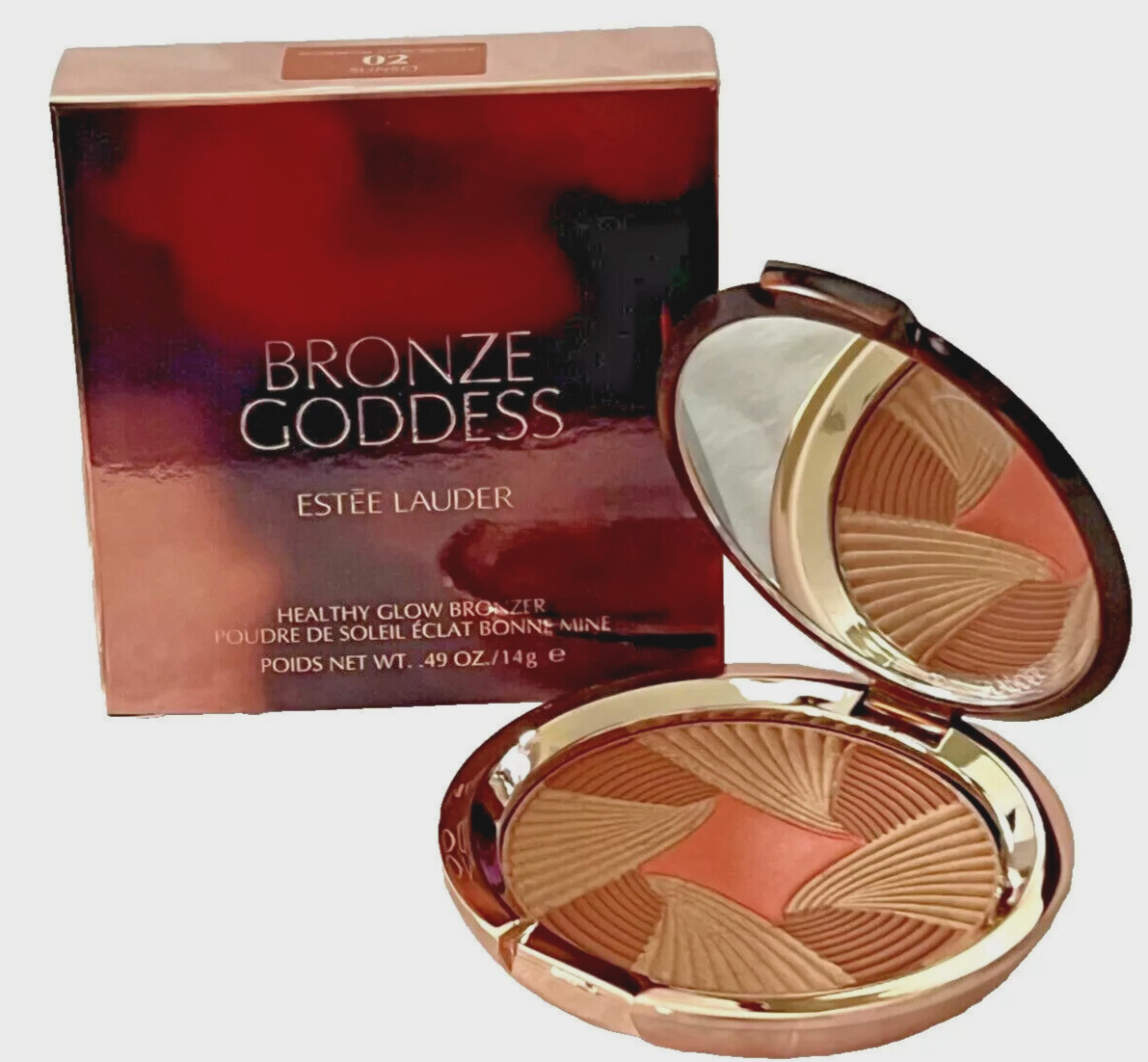 Estee Lauder Bronze Goddess Healthy Glow Bronzer #02 SUNSET 14 g / 0.49 oz NIB