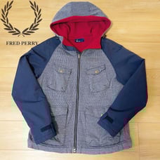 [Immediate Purchase Available] Fred Perry Houndstooth Mountain Parka Jacket