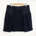Milly Runway Raquel flared mini skirt black wool mesh size 12