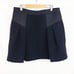 Milly Runway Raquel flared mini skirt black wool mesh size 12