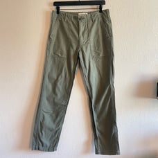 Fob Factory Japan Baker Pants F0431 Olive Green Mens Size Medium Japan Size 2