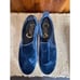Sam Edelman Circus velvet blue slip on sneakers