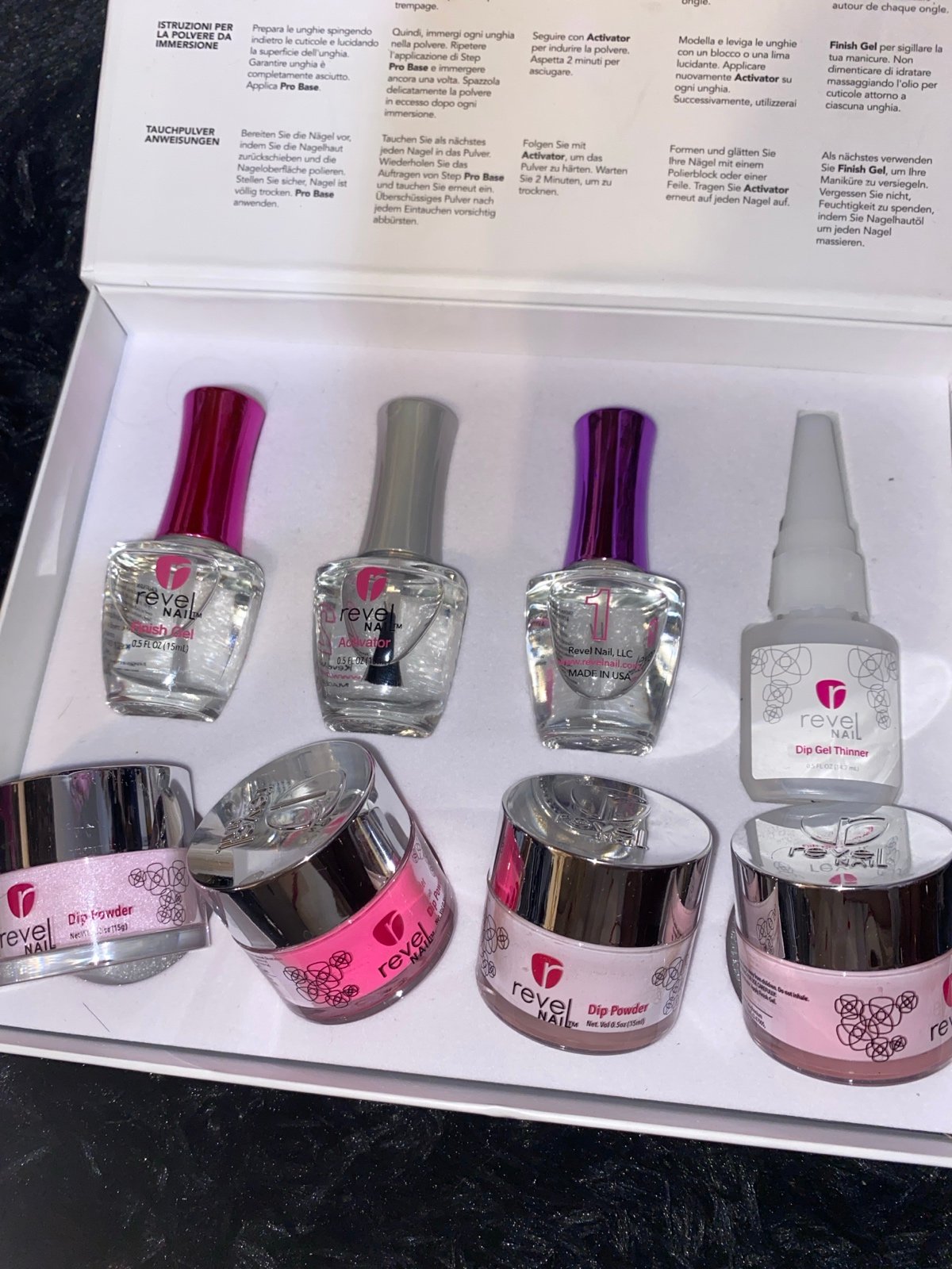 Pretty in pink dip nail set