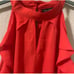City Chic Frilly Peekaboo Halter-Neck Top Coral SZ 16