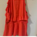 City Chic Frilly Peekaboo Halter-Neck Top Coral SZ 16