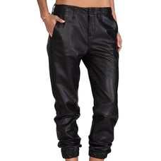 Rag & Bone Pajama Pant 100% Lambs Leather Jogger in Black Size 27