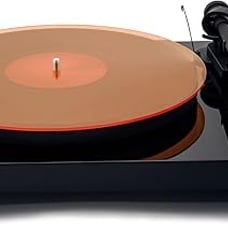 Acrylic Turntable Mat - 11.75 OrangeLit Vinyl Record Acrylic Mat