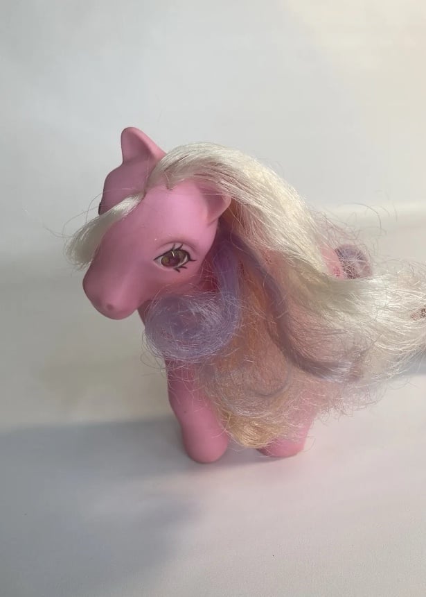 My Little Pony Twinkle Eye Locket Pegasus G1 Keys Rainbow Hair 80s Vintage Toy