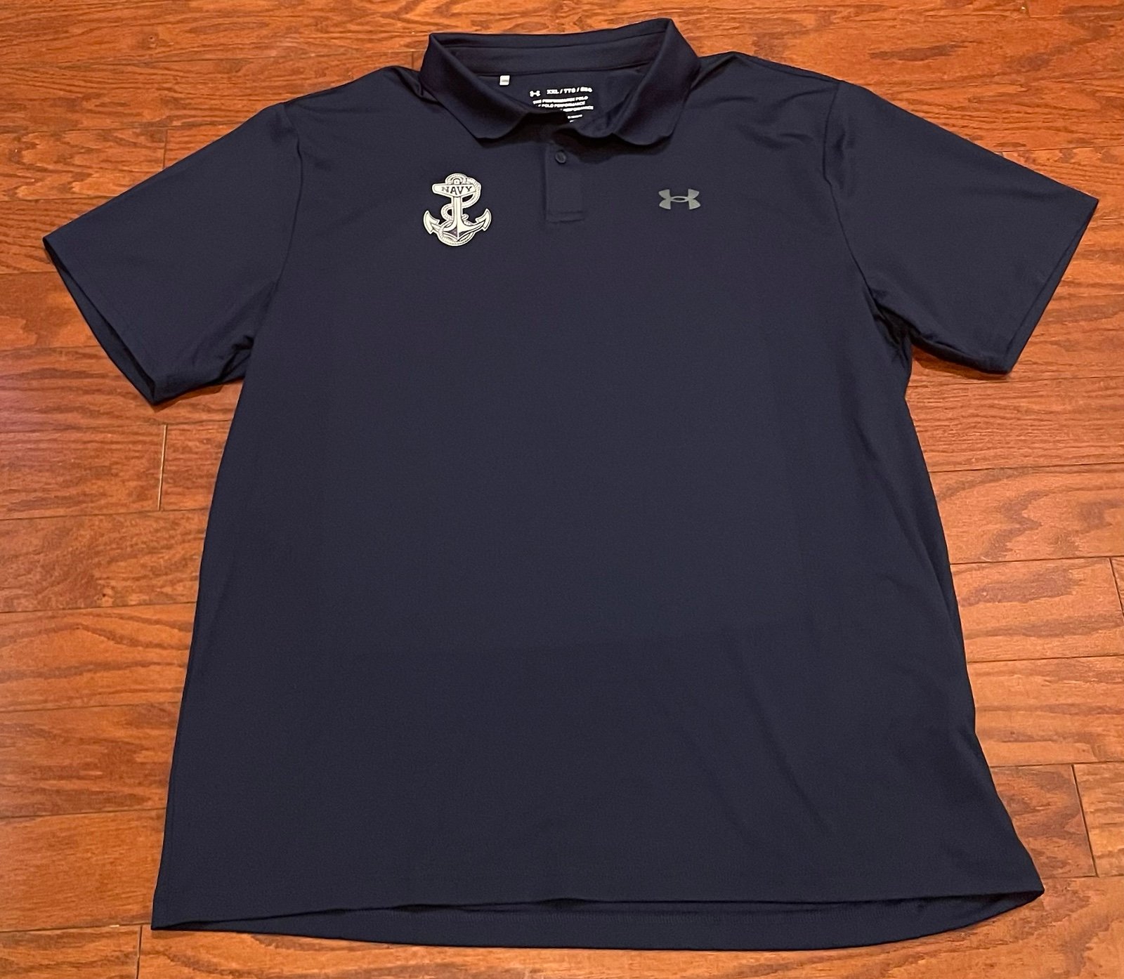 Mens XXL Under Armour The Performance Polo W/ Navy Logo