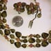 Jewels by Trifari Green & Rainbow Beaded AB 3 Strand Necklace Clip On Earrings