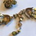 Jewels by Trifari Green & Rainbow Beaded AB 3 Strand Necklace Clip On Earrings