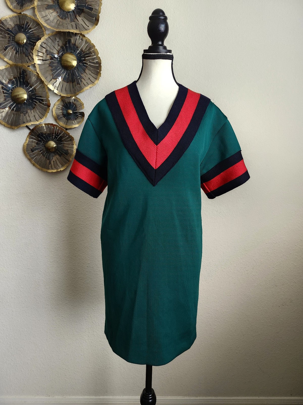 Gucci Sherryline V-Neck Knee Length Dress