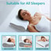 Memory Foam Pillows Neck Pillow - Cooling Neck Support Pillow for Pain Relief