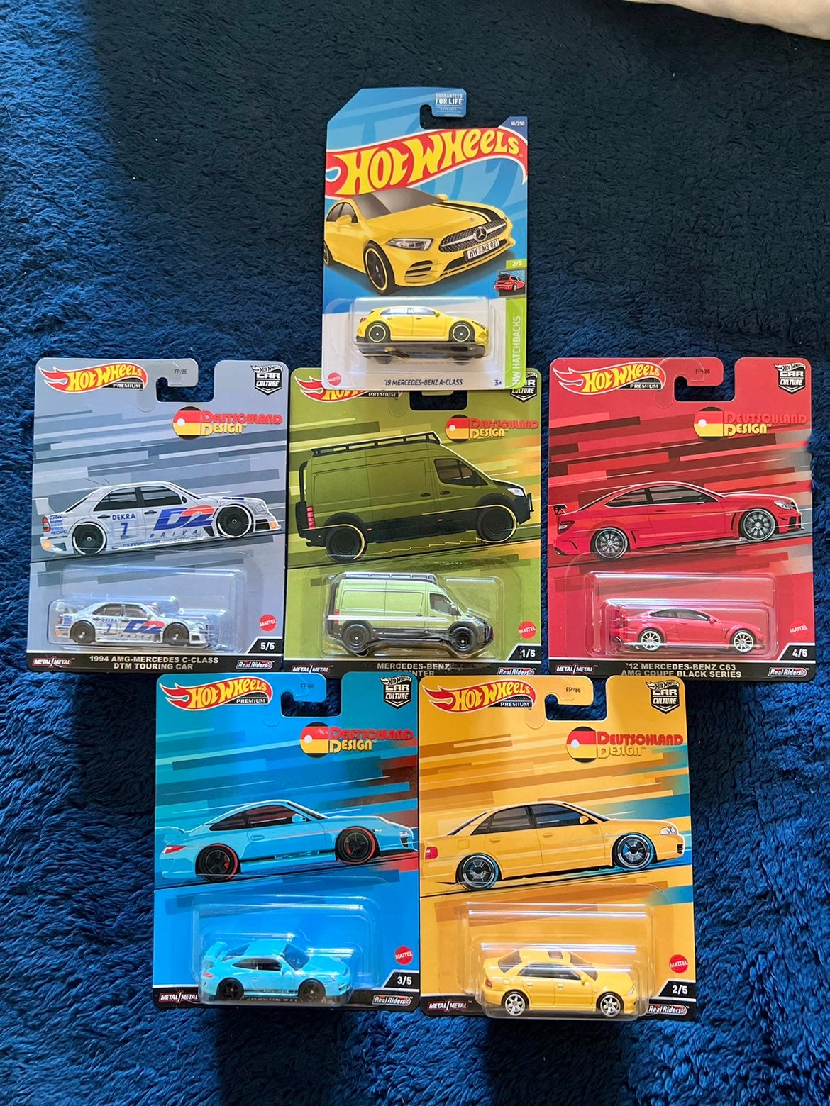 2022 Hot Wheels Premium DEUTSCHLAND DESIGN Set of 5 FIVE Cars Car Culture