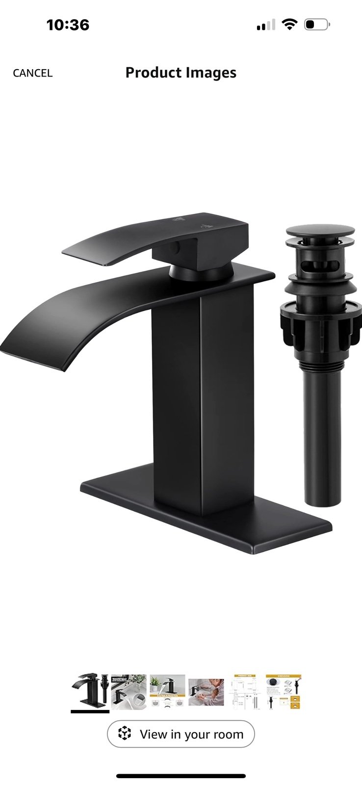 KZH Waterfall Bathroom Faucet