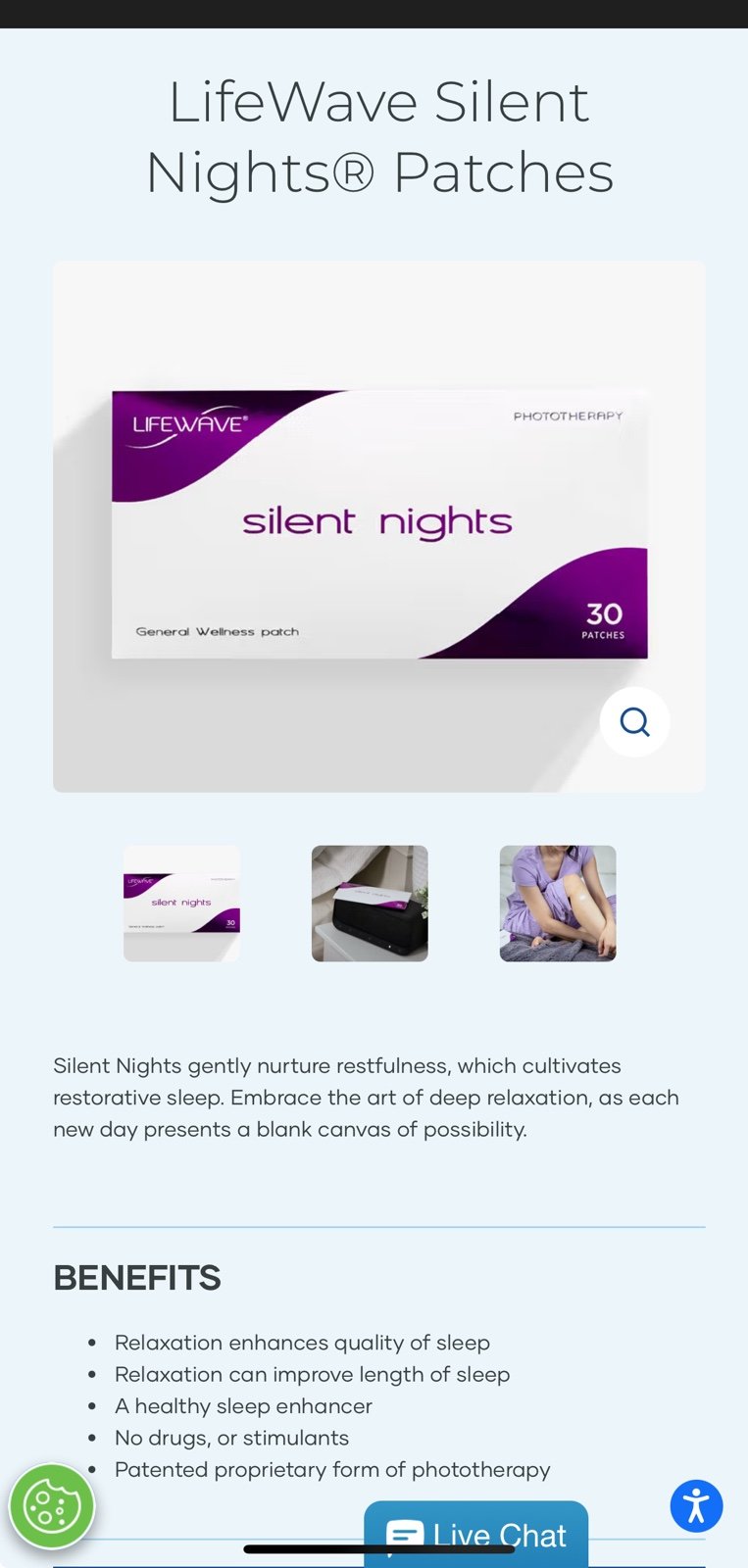Lifewave silent nights phototherapy patches