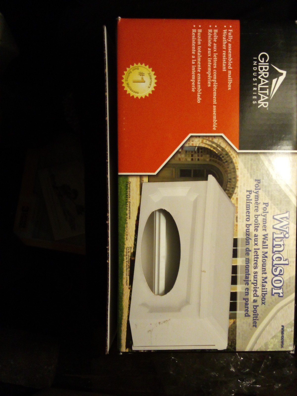 Windsor wall mount mailbox