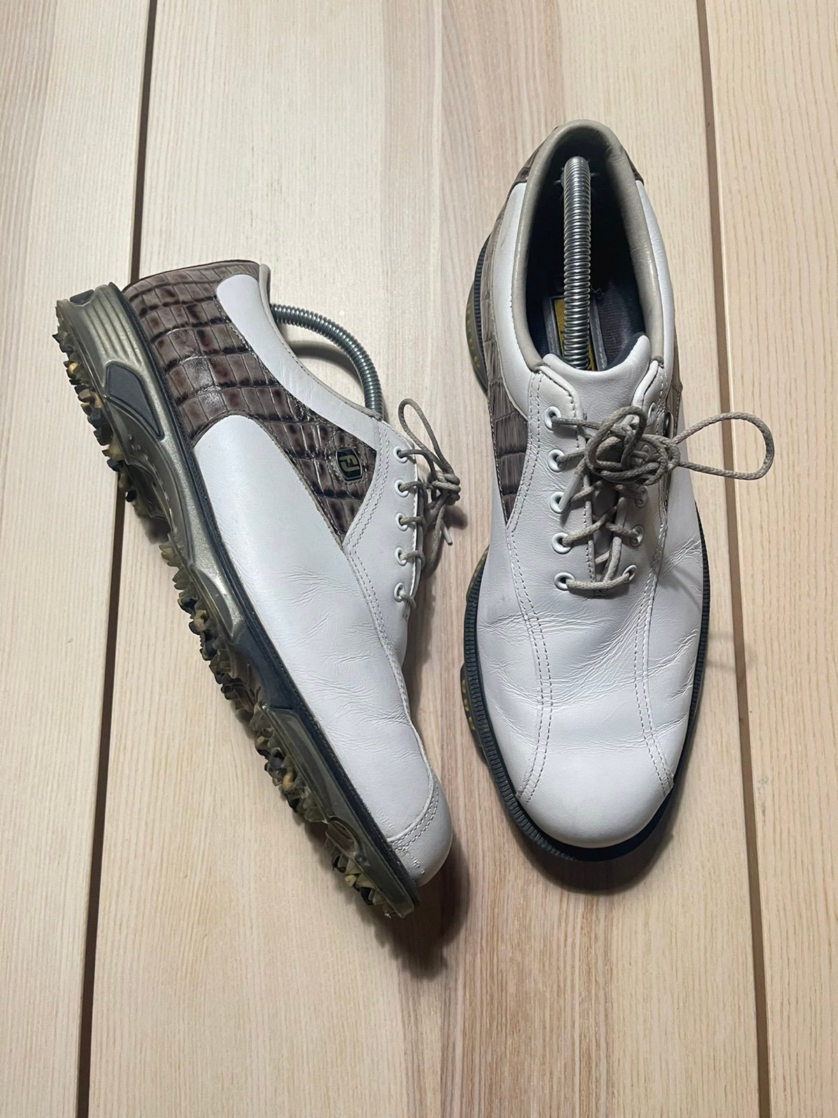 Footjot DryJoys Tour Golf Shoes Croc Embossed 53643