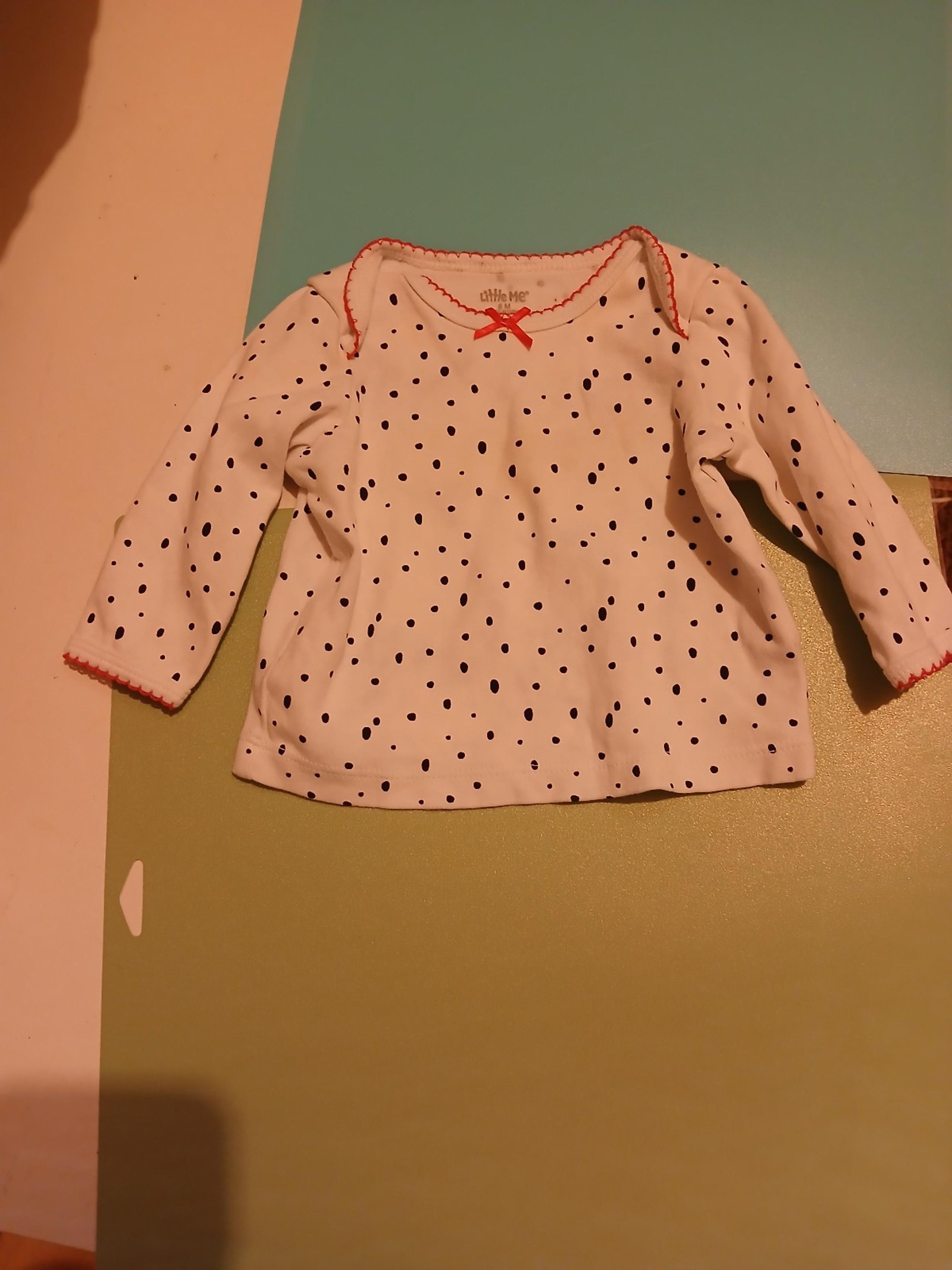 White Polka Dot Kids Top - Little Me