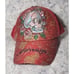 Vintage Snapback Misfits Roses Men's Trucker Hat Red Sparkle Bling Cap