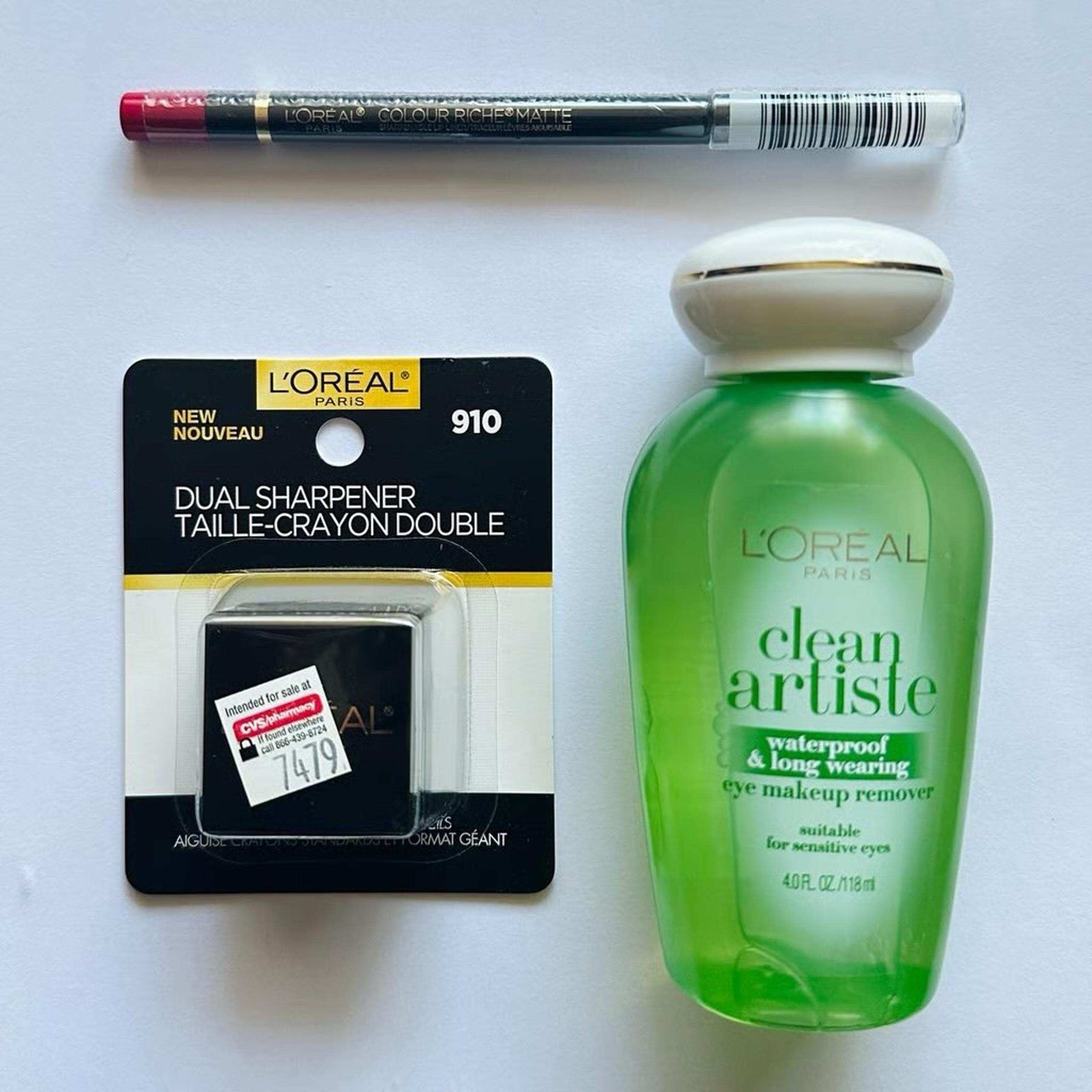 L'OREAL Paris Eye & Lip makeup bundle 3pcs