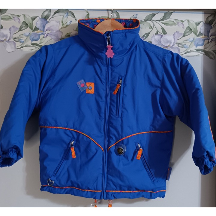 Obermeyer 5 Blue Daisy Preschool Outdoor Winter Pocket Compass Coat