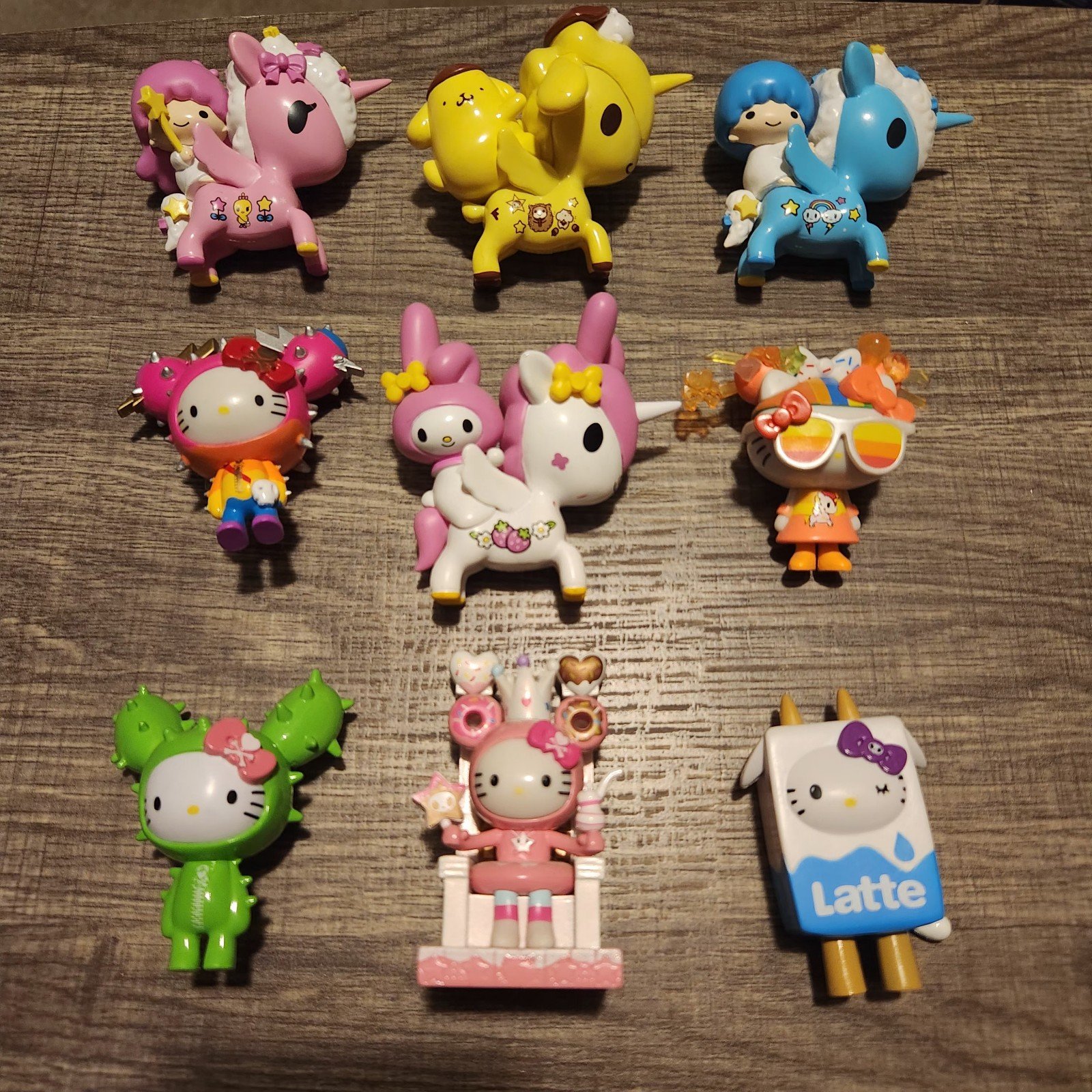 Tokidoki X Sanrio Hello Kitty & Friends Bundle of 9 Figures (Unicornos/HK)