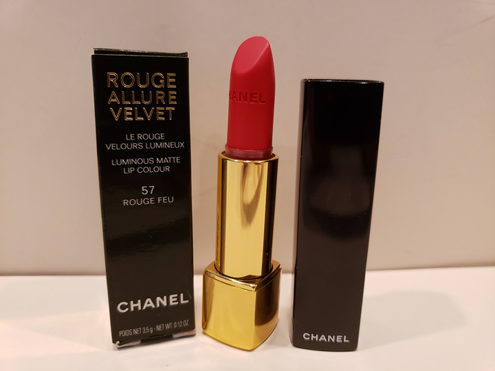 Chanel ~ Rouge Allure Velvet ~ Luminous Matte Lip Colour ~ Rouge Feu NIB