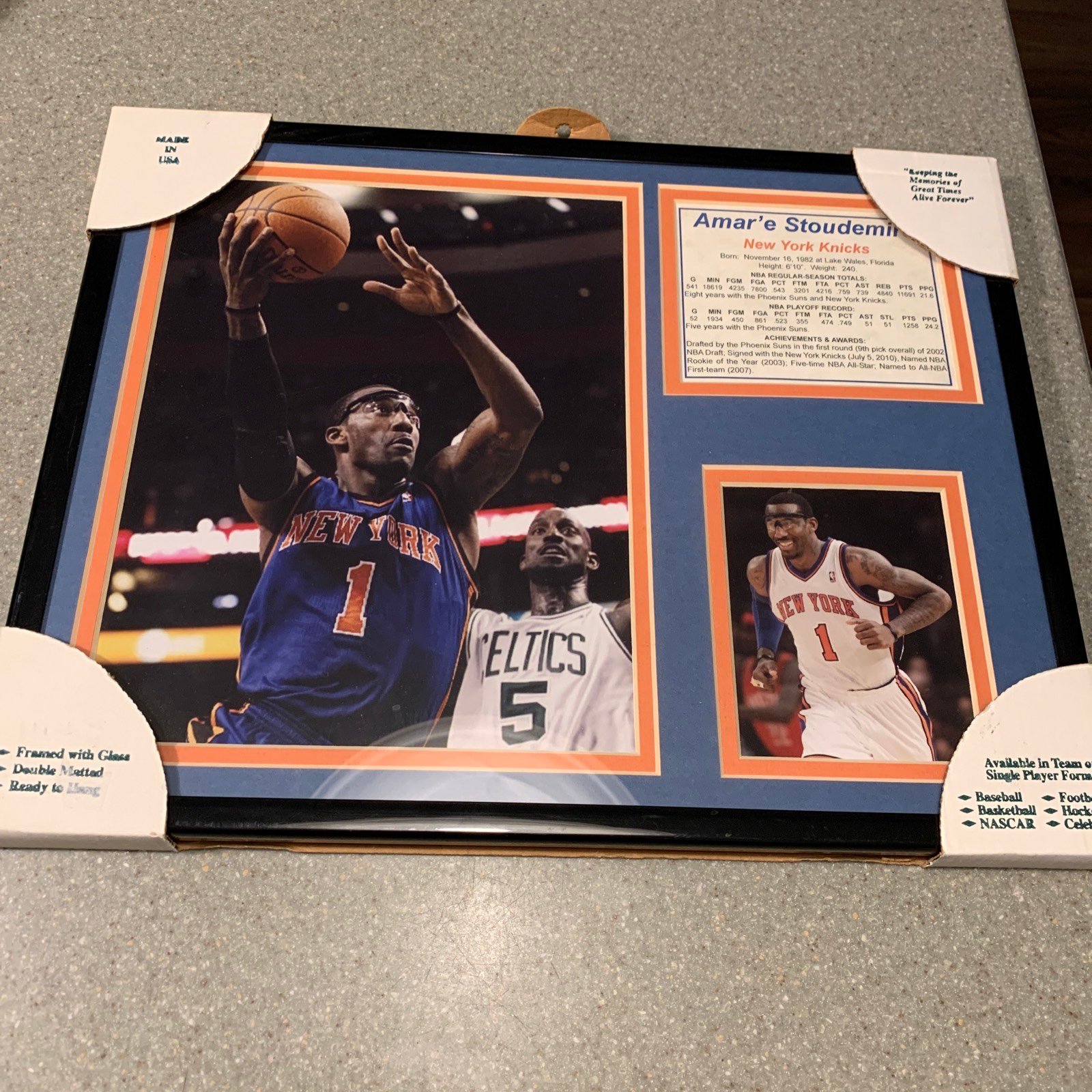 New York Knicks Amar’e Stoudemire Plaque