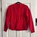 Everlane red cable knit 100% wool sweater