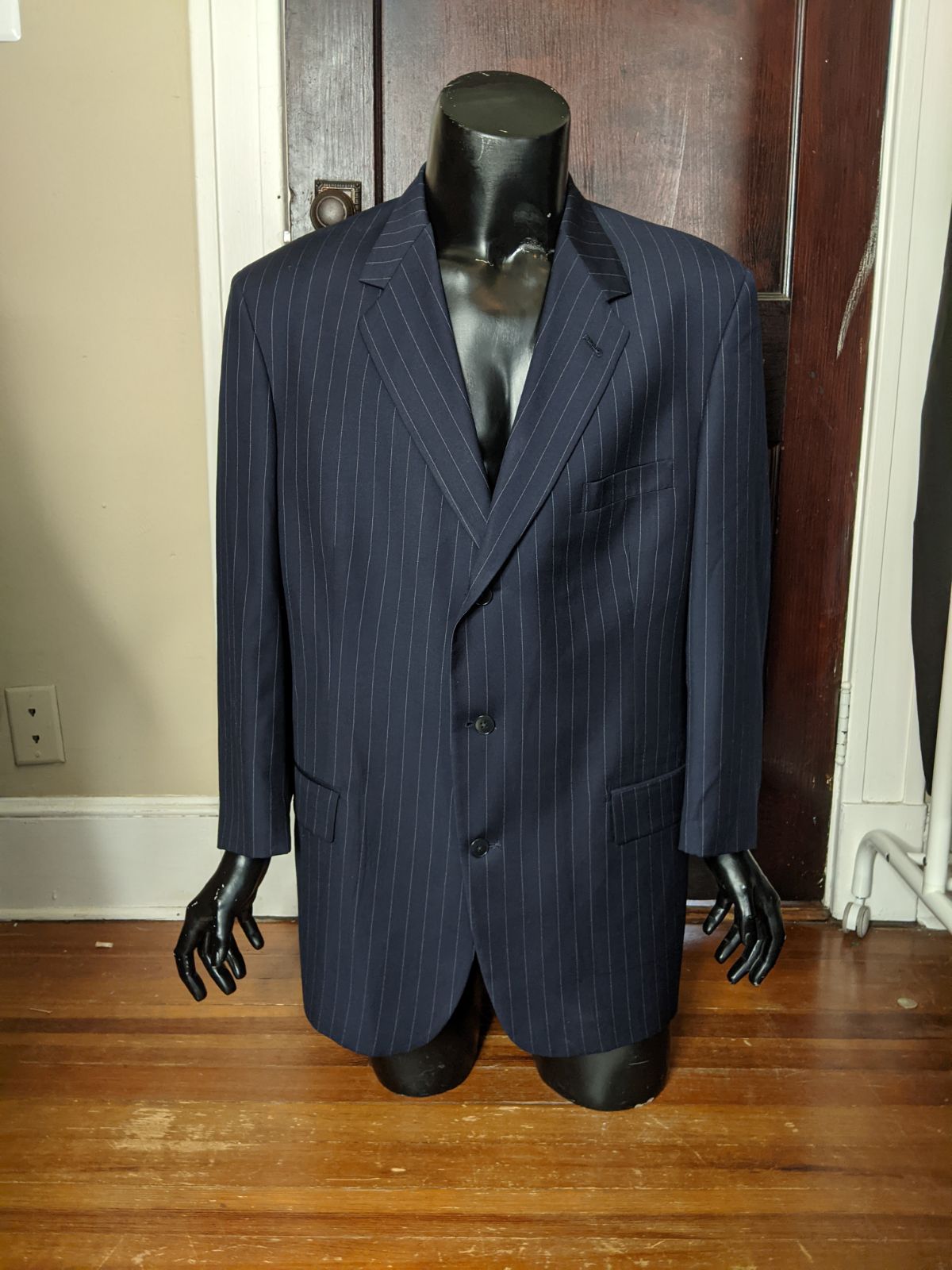 Pringle navy pinstriped blazer jacket