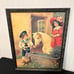 21 Large Framed Vintage Antique German Print Victoria Style
