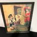 21 Large Framed Vintage Antique German Print Victoria Style