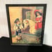 21 Large Framed Vintage Antique German Print Victoria Style