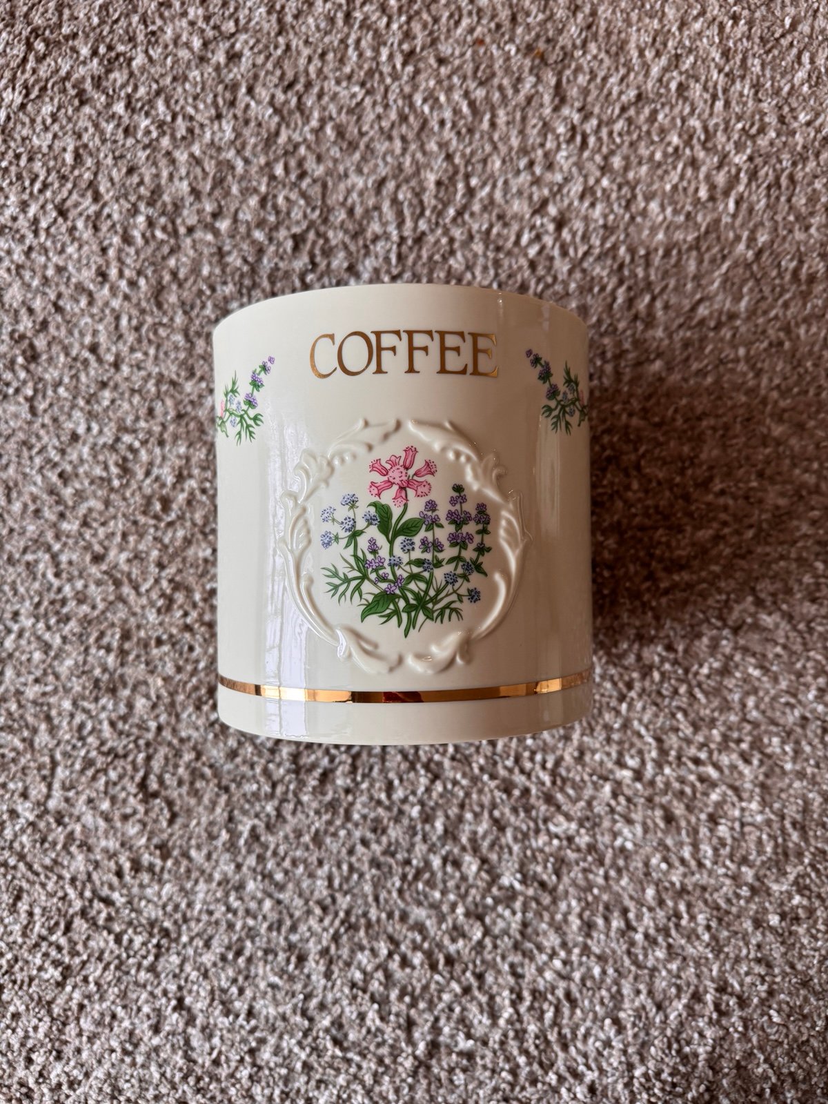 1993 Lenox Spice Garden Coffee Canister