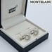 Excellent Condition ★MONTBLANC★ Cufflinks Oval Silver White