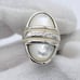 Excellent Condition ★MONTBLANC★ Cufflinks Oval Silver White