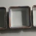 Vintage Set of 3 Square Oriental Bowls, Andrea by Sadek Imari