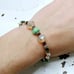 Boho Chic Gemstone & Glass Beaded Stretch Bracelet 7.5 Stackable Statement