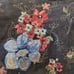 Denim & Co Jean Jacket Boho Novelty Whimsical Floral Embroidered Dark Wash Sz M